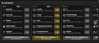 Le scommesse più giocate su BWIN: calcio, tennis e basket con quote aggiornate e schedine pronte